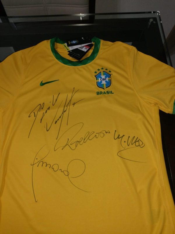 Camisa Oficial autografada do Brasil 2021 - FINALIZADO as 16HS